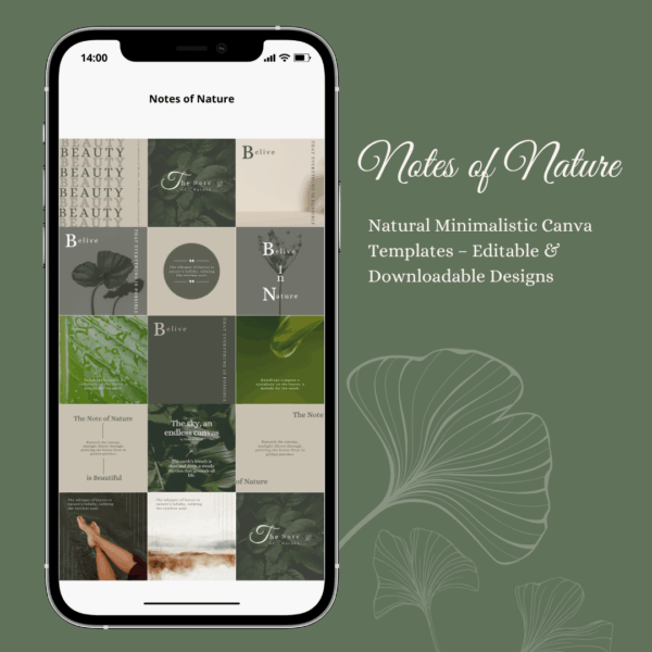 Canva Instagram Template Natural